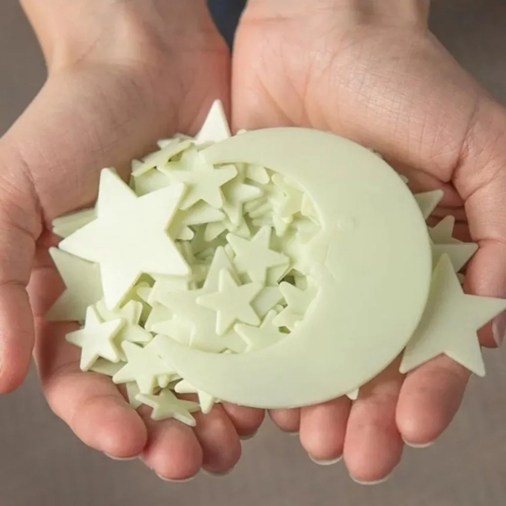 Glow in the Dark Stars with a Bonus Moon - Picture 4 of 9